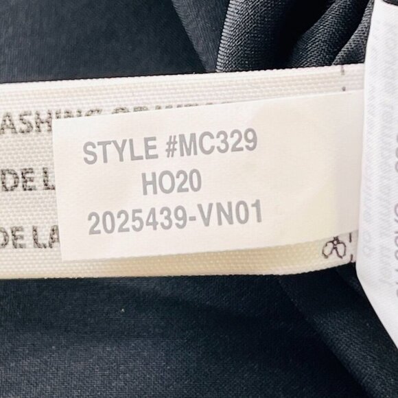 Madewell Puff-Sleeve Ruffle-Hem Mini Dress Size 00 Black Lined Woven Plaid - Picture 14 of 16